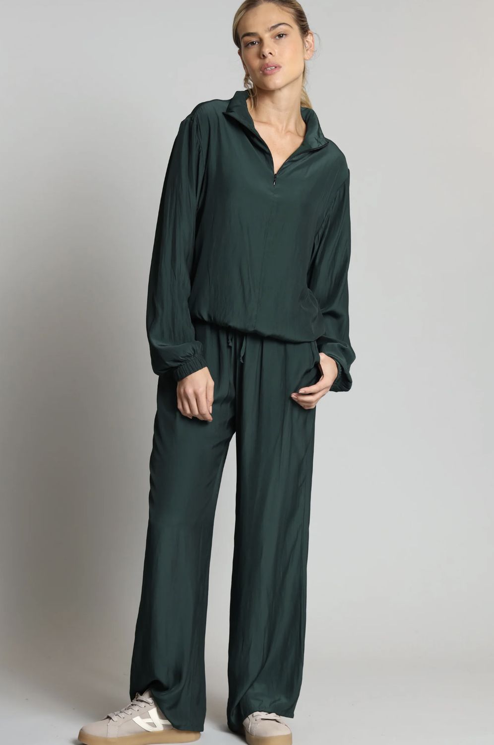 Lola &amp; Sophie D-Satin Drawstring Pant