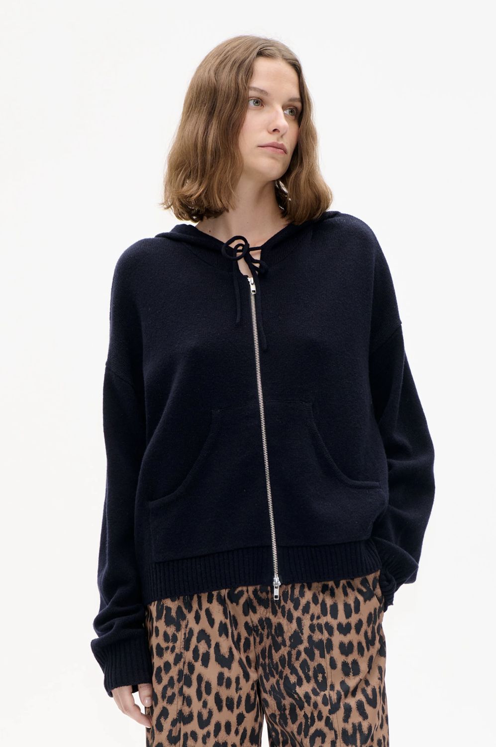 Baum Und Pferdgarten Calley Navy Zip Up Cardigan