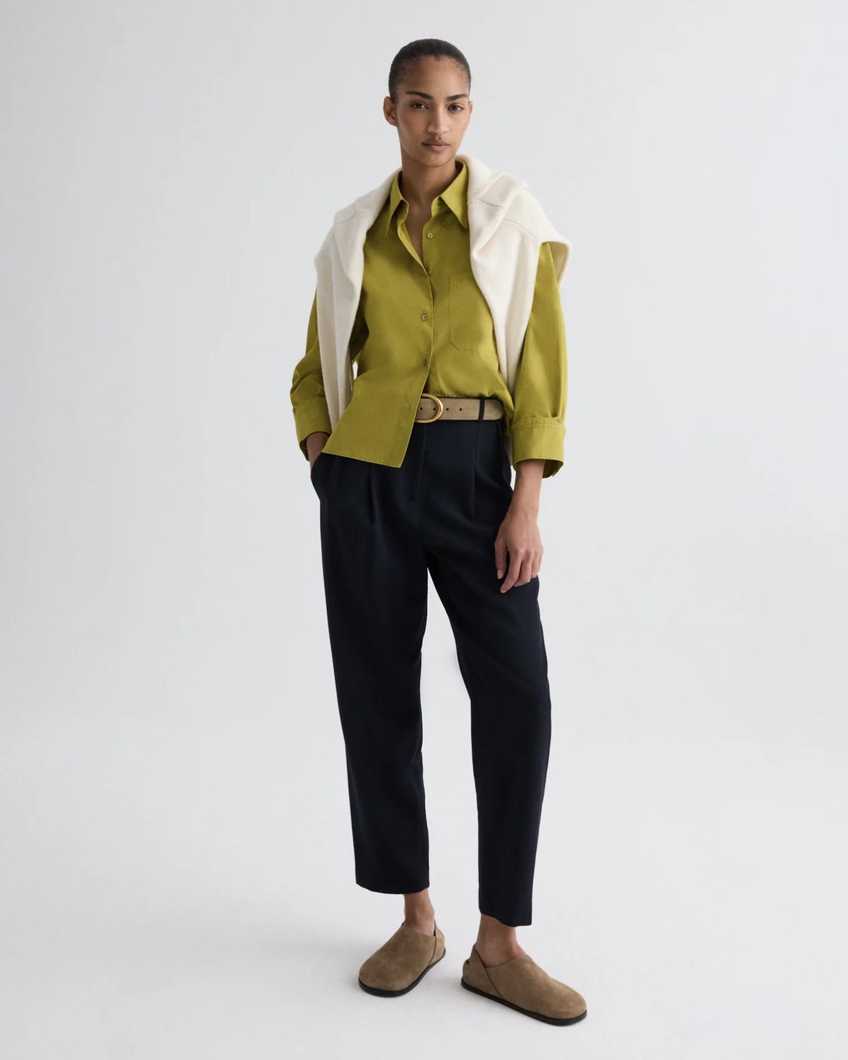 TWP J.D. Shirt in Avocado Oil