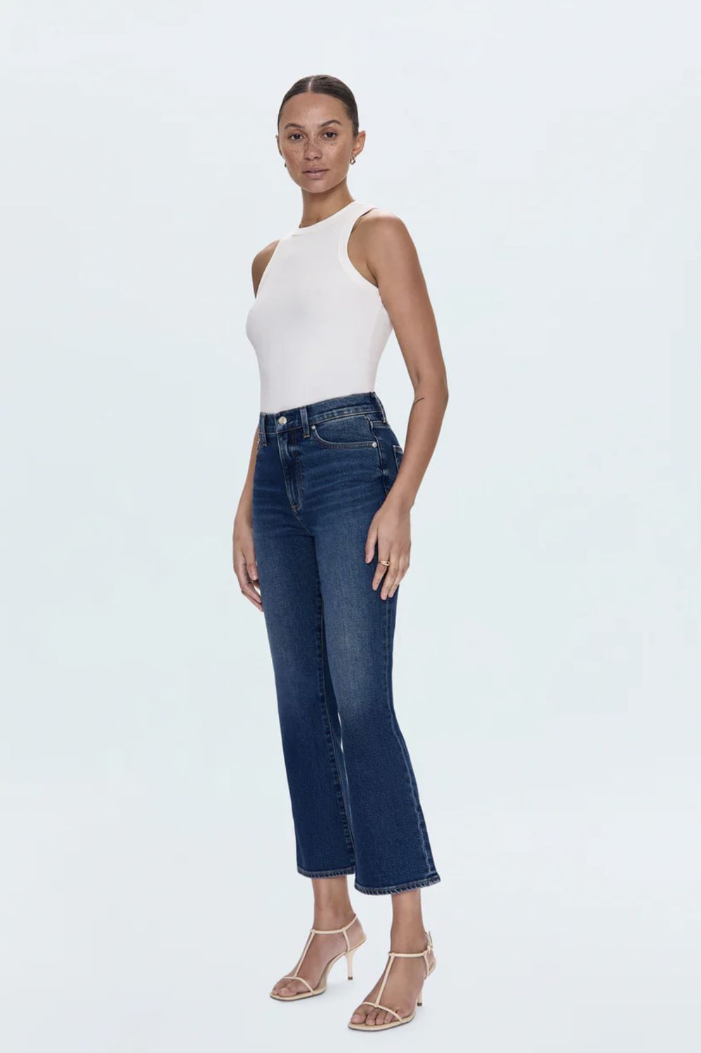 Pistola Lennon High Rise Crop Jean in Broadway
