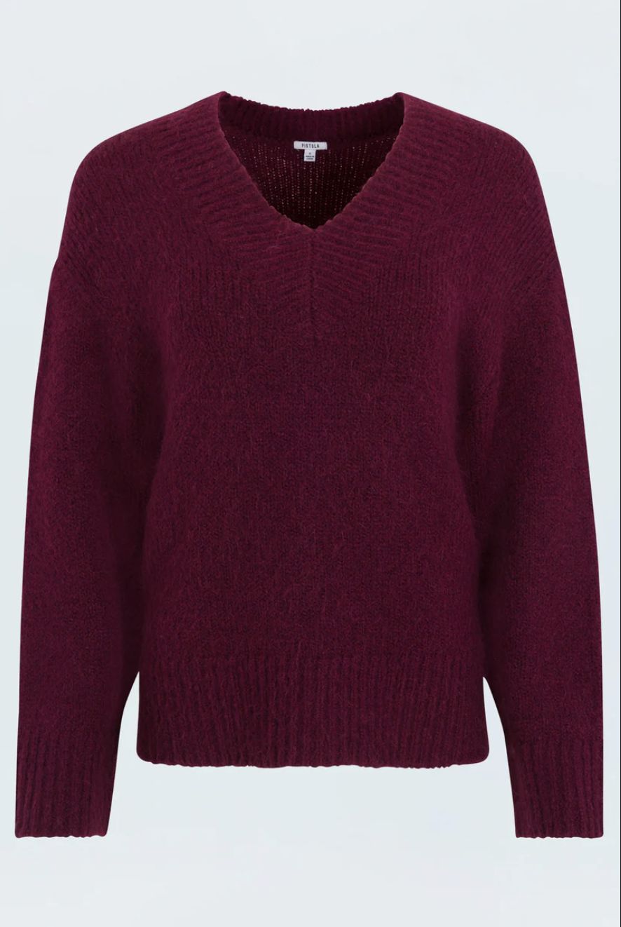 Pistola Talia Chunky V-Neck Sweater