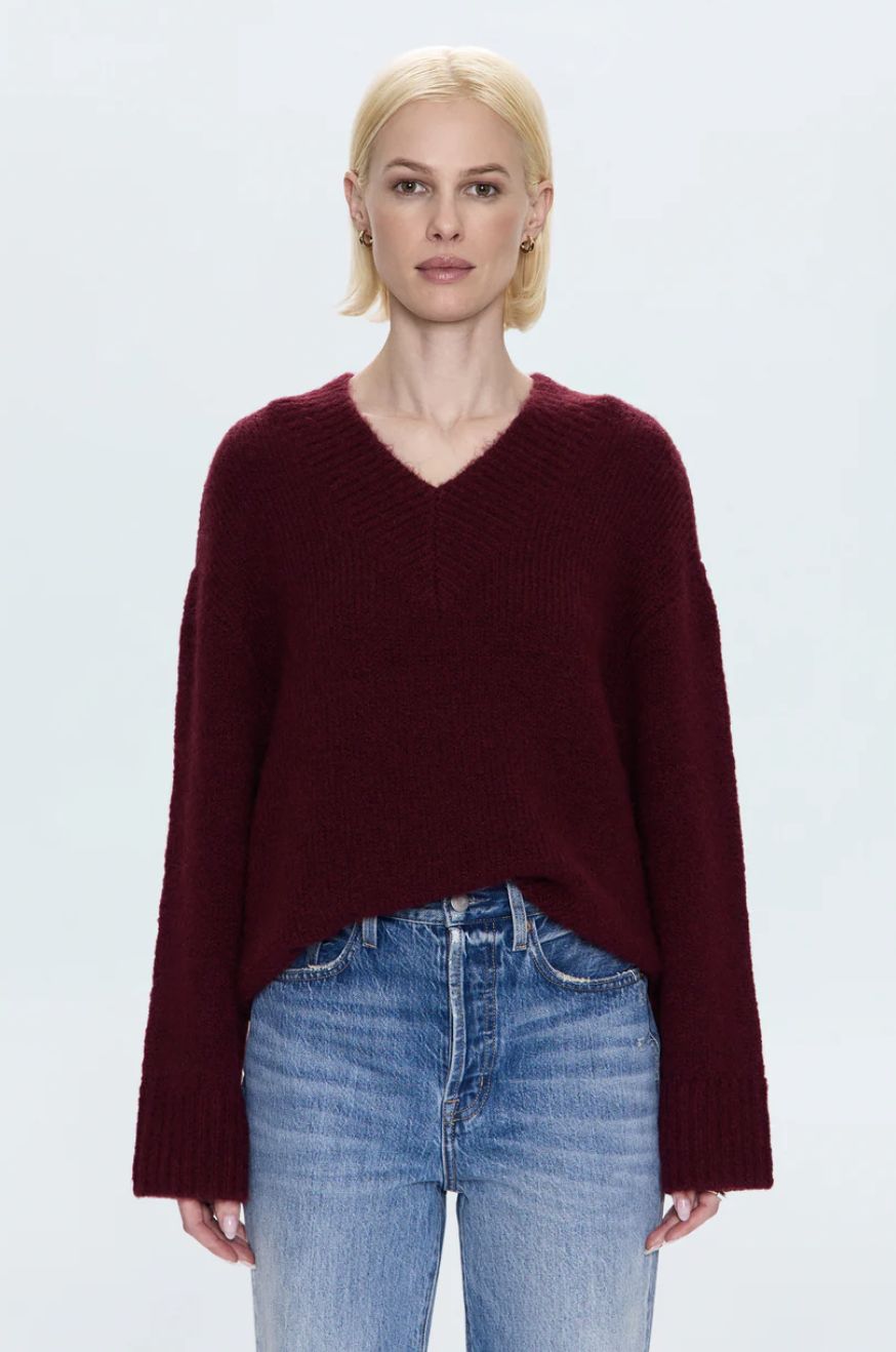 Pistola Talia Chunky V-Neck Sweater