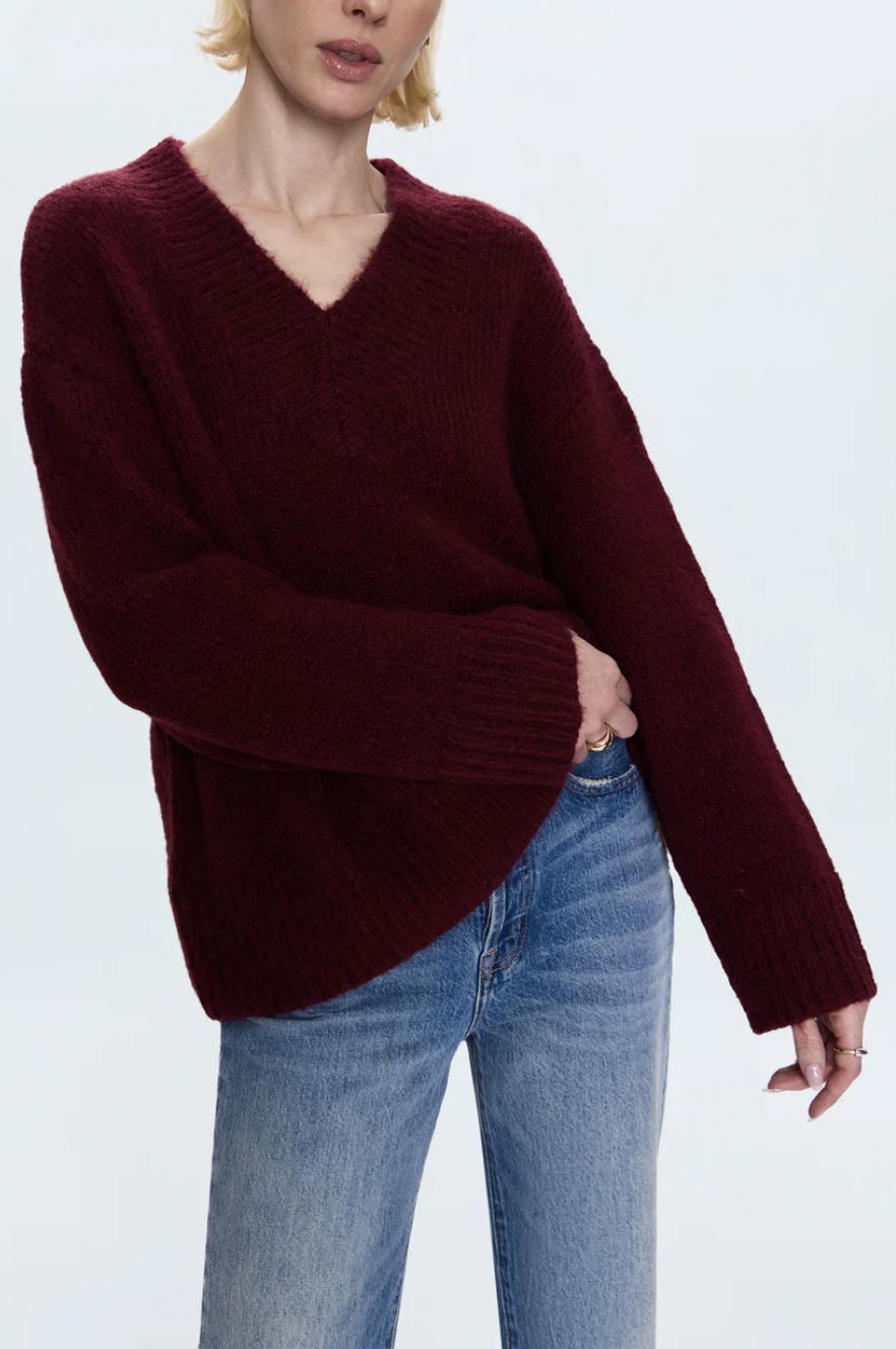 Pistola Talia Chunky V-Neck Sweater