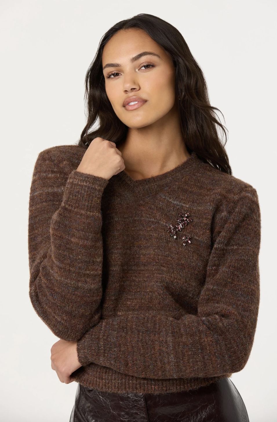 ASTR Dasia Embellished Sweater