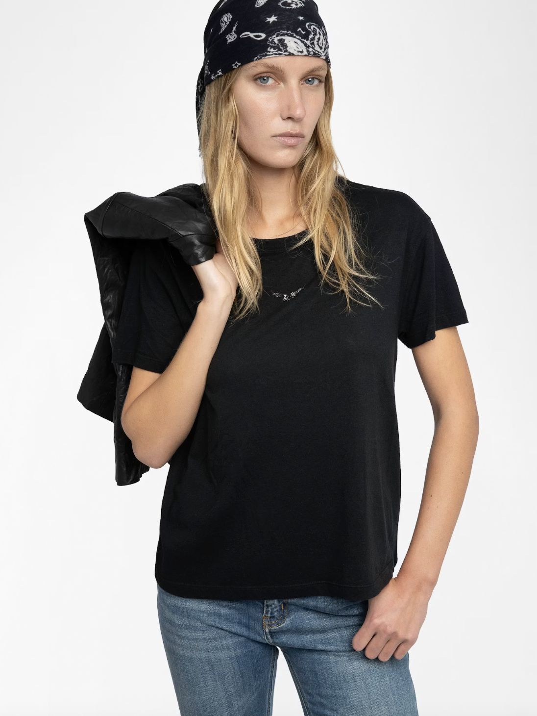 Zadig &amp; Voltaire Marta Diamanté Wings Tee