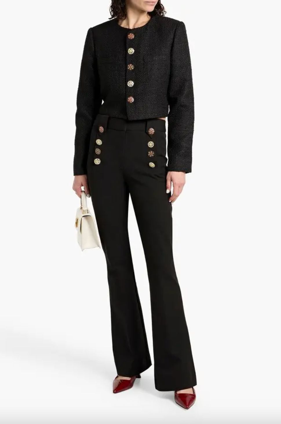 Derek Lam Robertson With Rhinestone Novelty Buttons