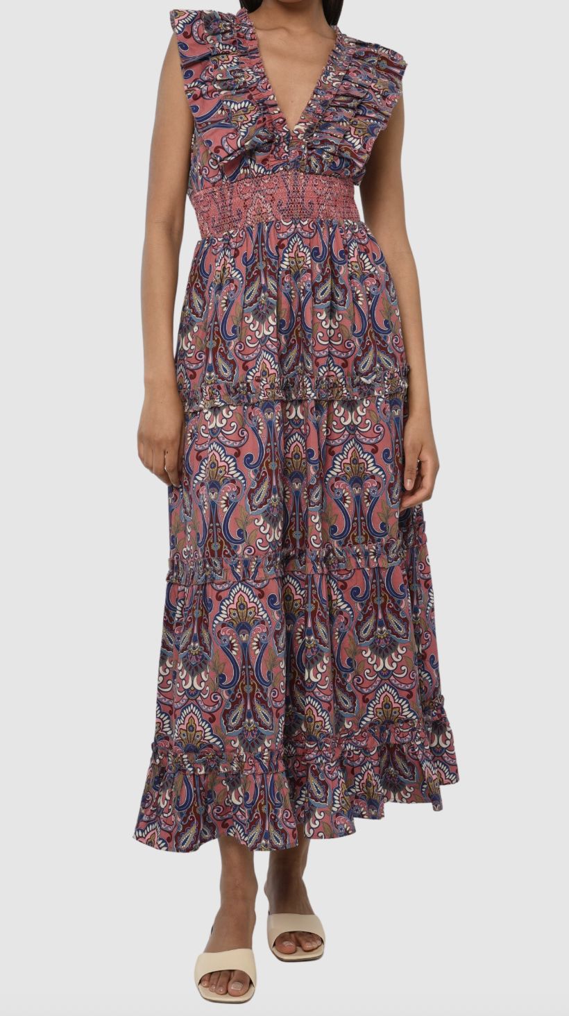Love The Label Azalea Dress Painted Lady Print