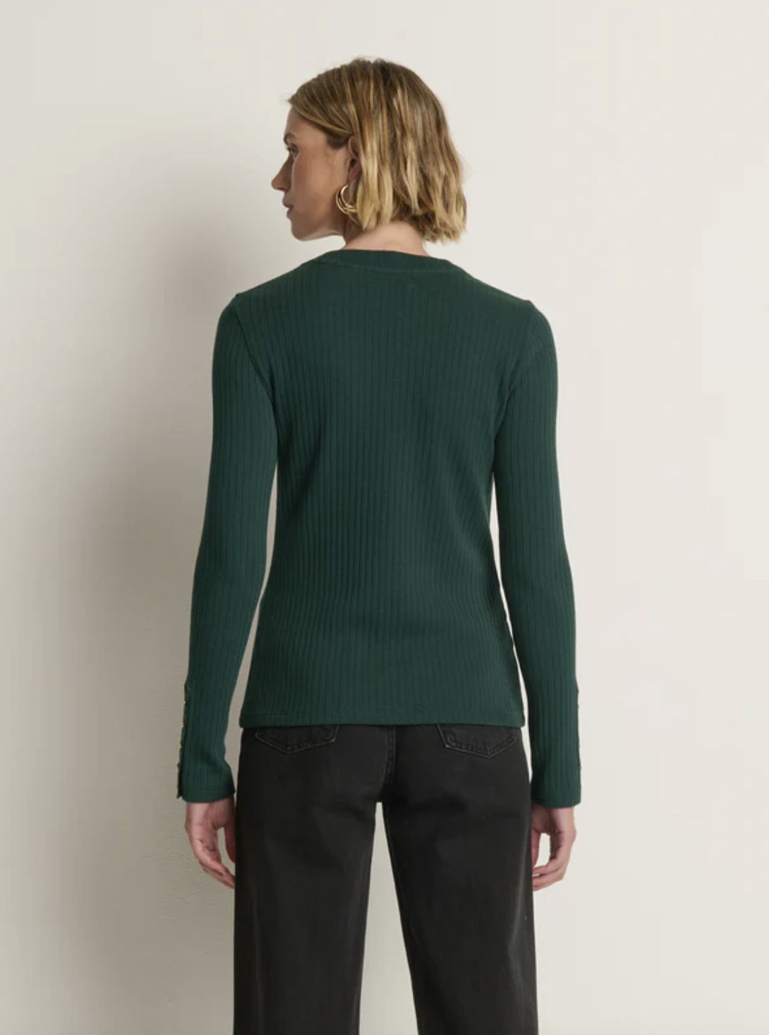 Nation Maxine Long Sleeve Shirt in Pine