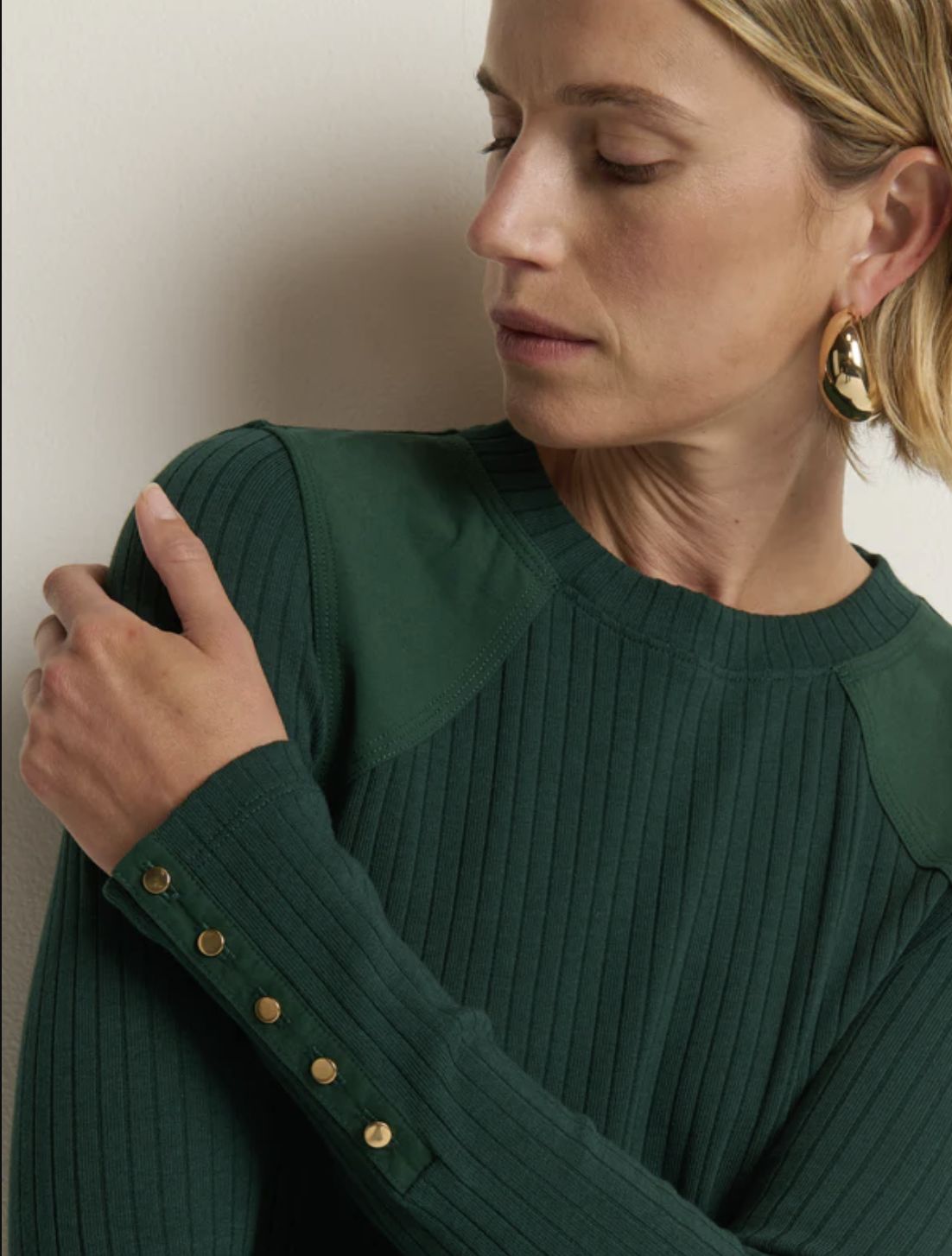 Nation Maxine Long Sleeve Shirt in Pine
