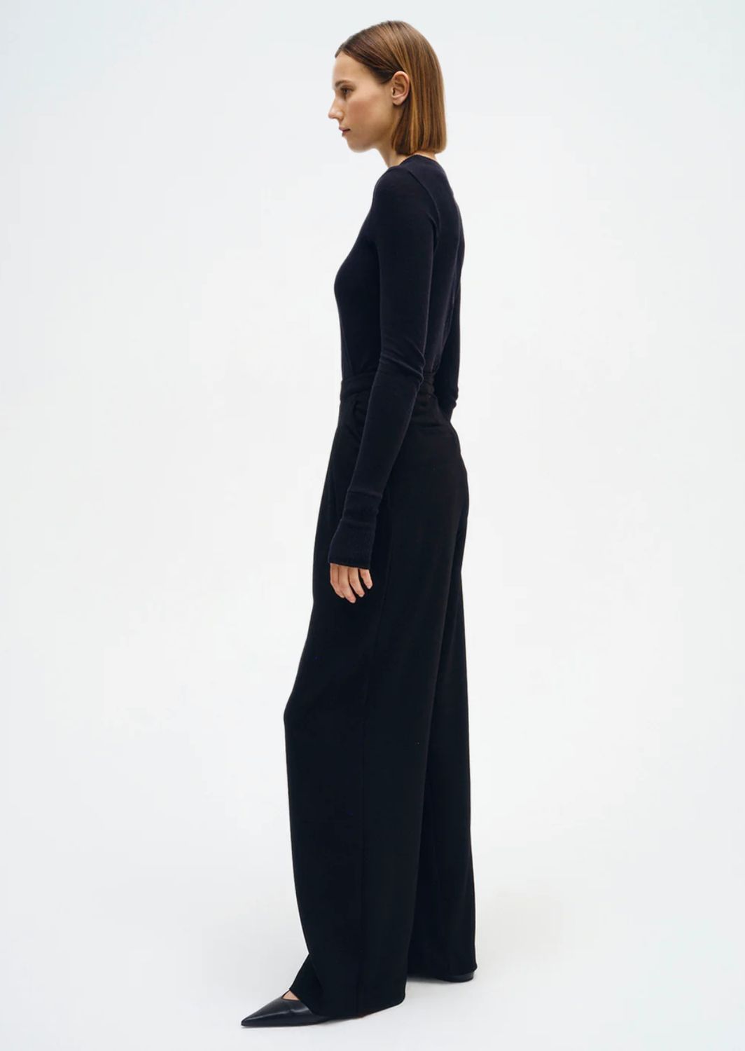 Enza Costa Easy Cuffed Cashmere Crew