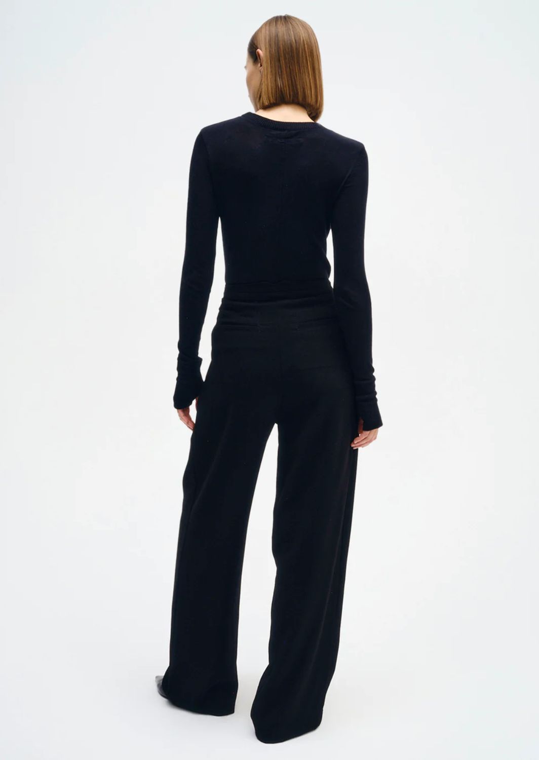 Enza Costa Easy Cuffed Cashmere Crew