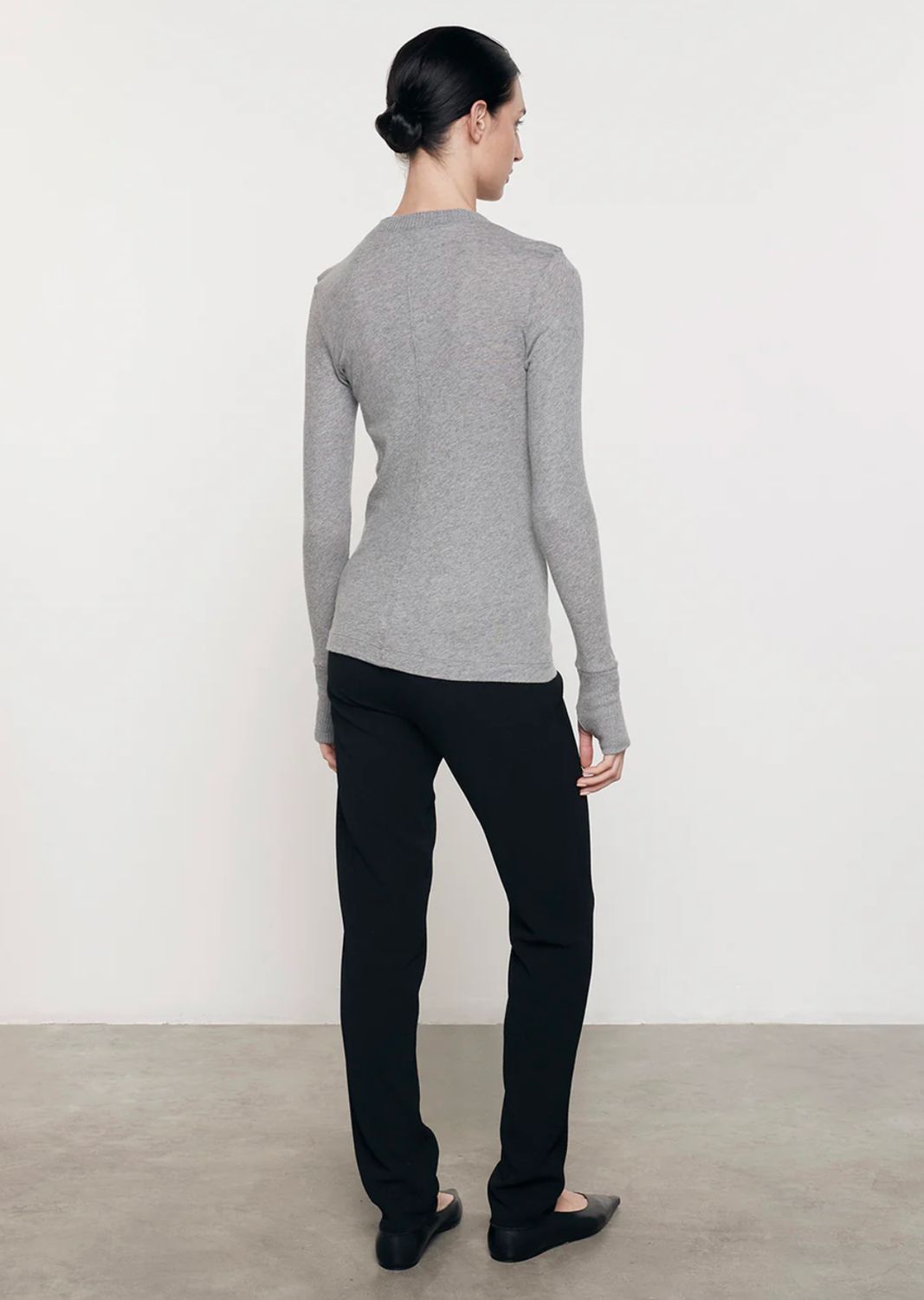 Enza Costa Easy Cuffed Cashmere Crew