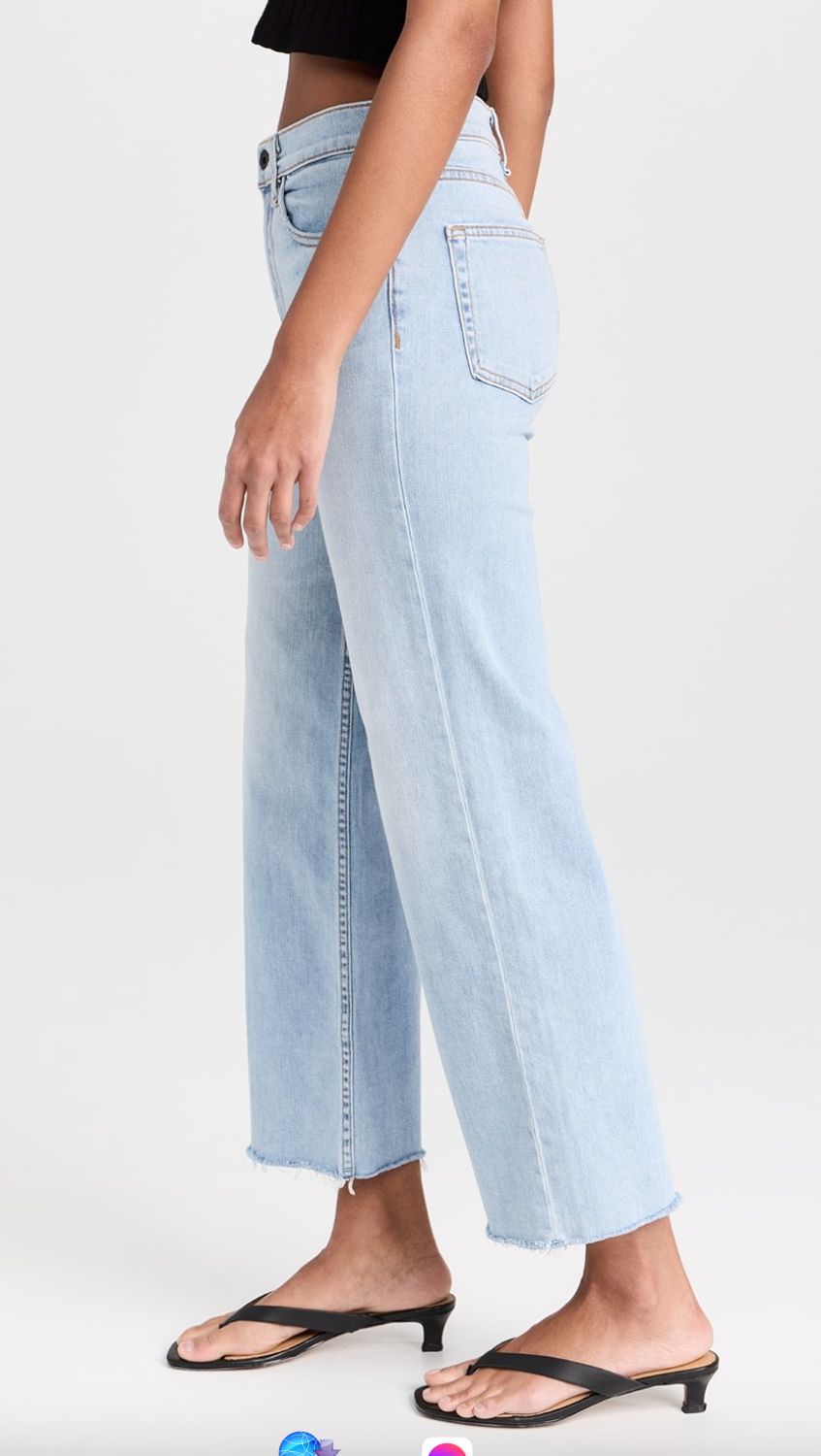 ASKK NY Wide Leg Crop Jean in Zuma