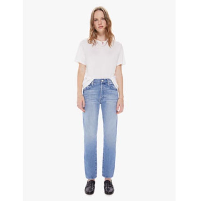 Mother High Waisted Hiker Hover Jean in Herbal Remedy