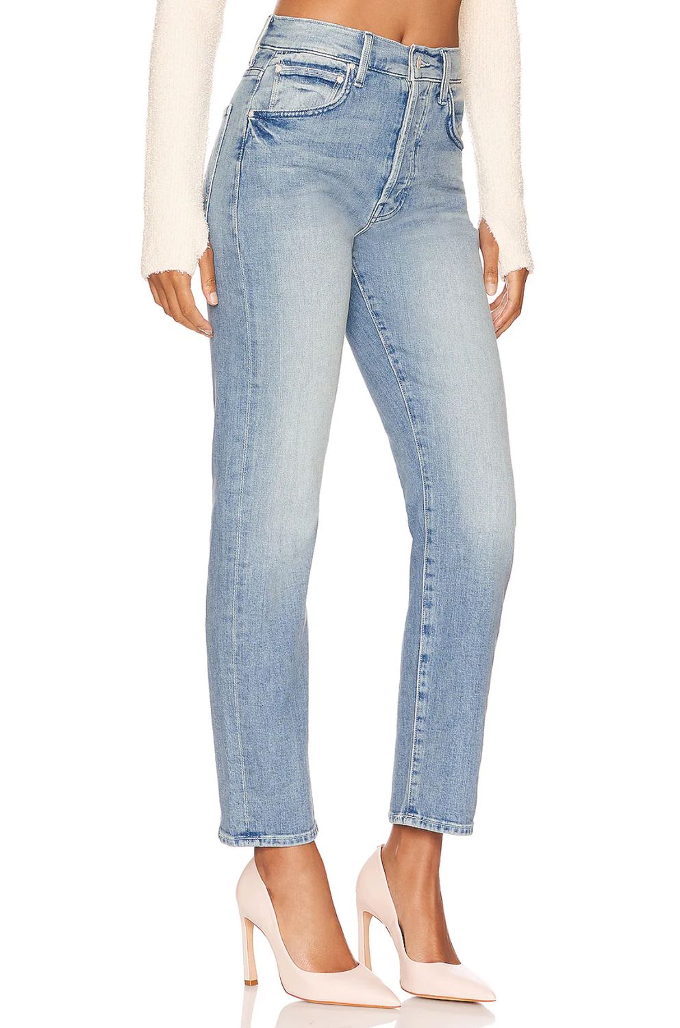 Mother High Waisted Hiker Hover Jean in Herbal Remedy