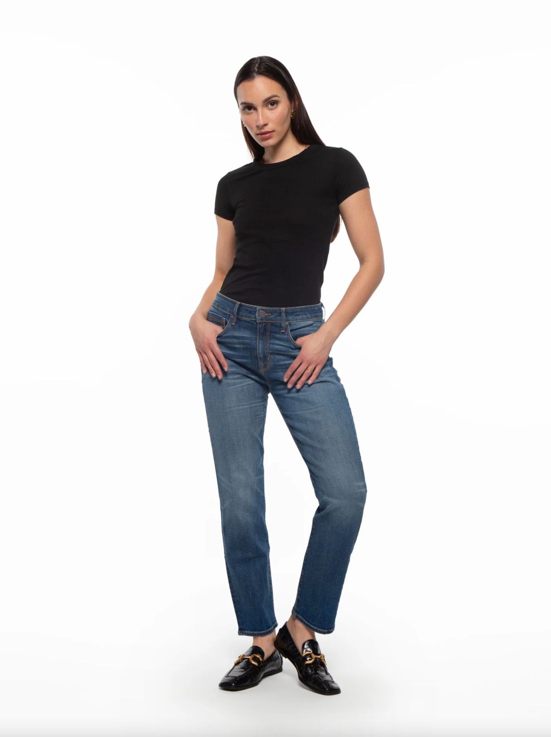 Parker Smith Boyfriend Jean in Mercury
