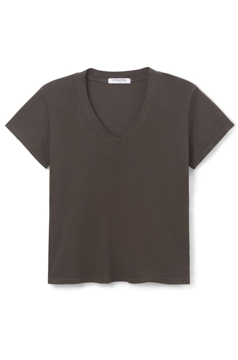 Perfect White Tee Hendrix Tee in Cafe