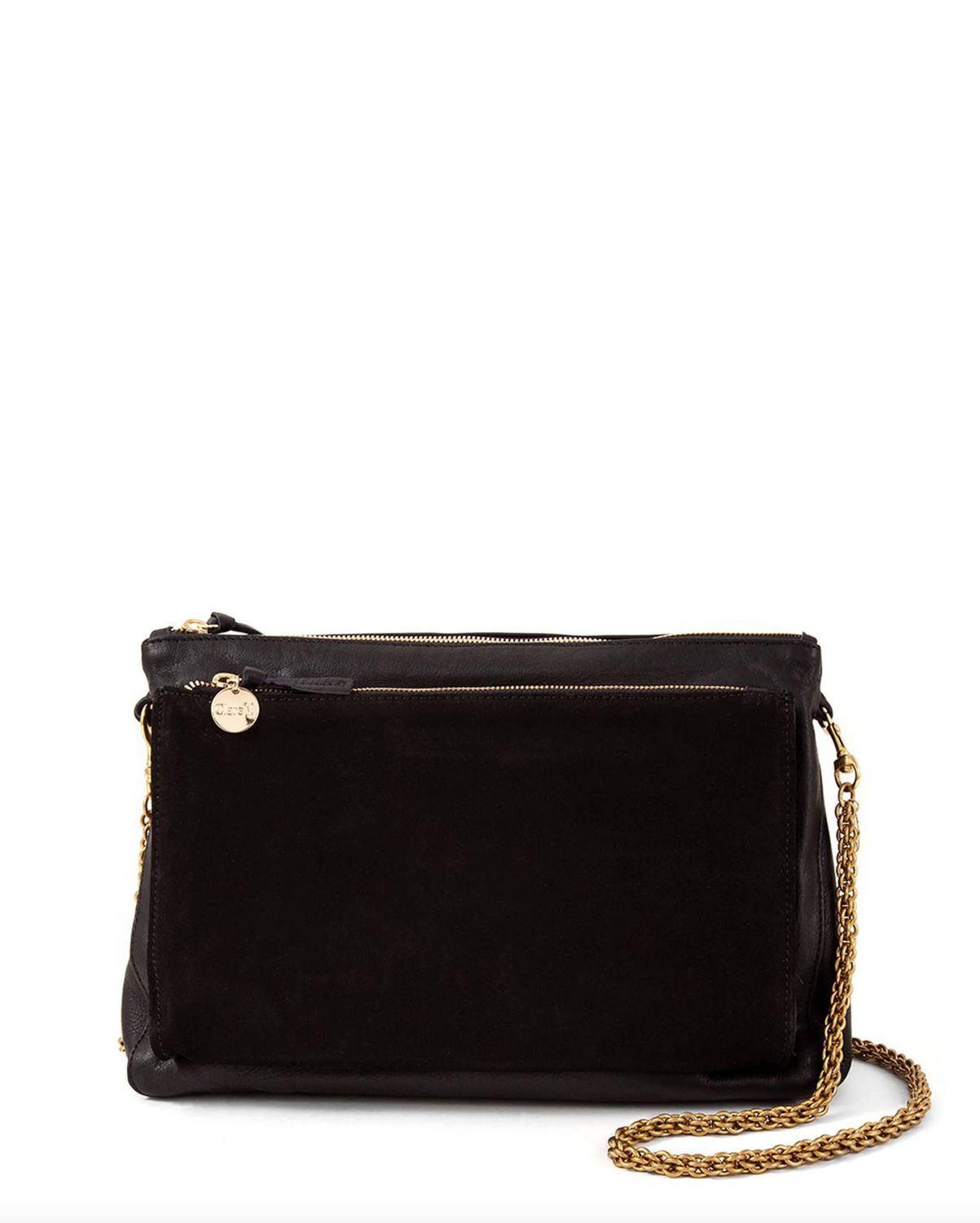 Clare V Italian Brass Chain Crossbody Strap