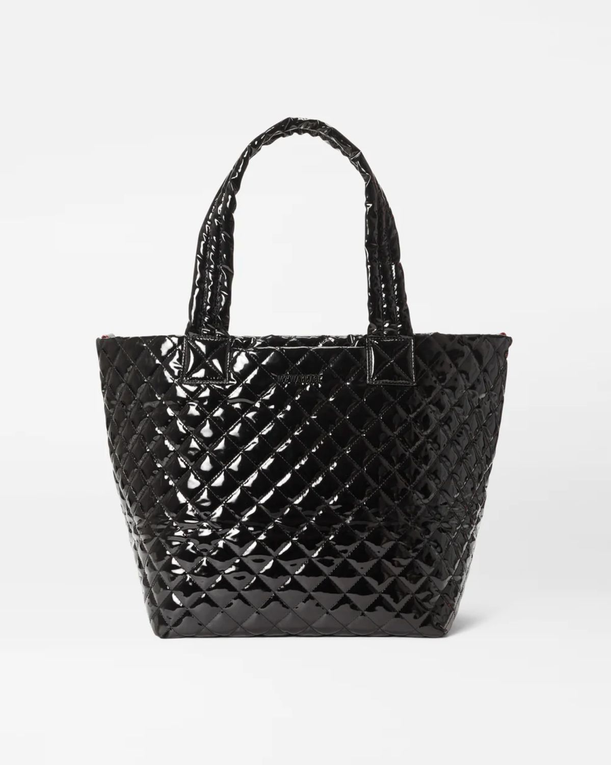 MZ Wallace Medium Metro Tote Deluxe in Black Lacquer