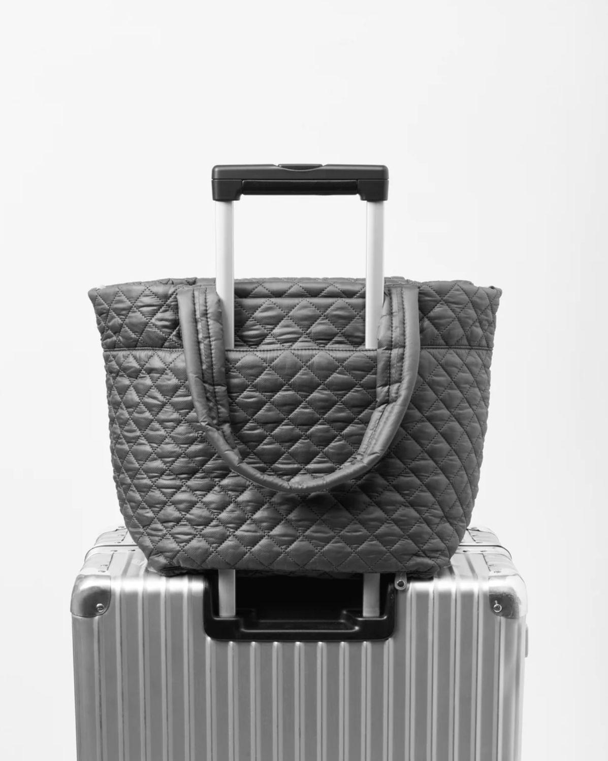 MZ Wallace Medium Metro Tote Deluxe in Black Lacquer