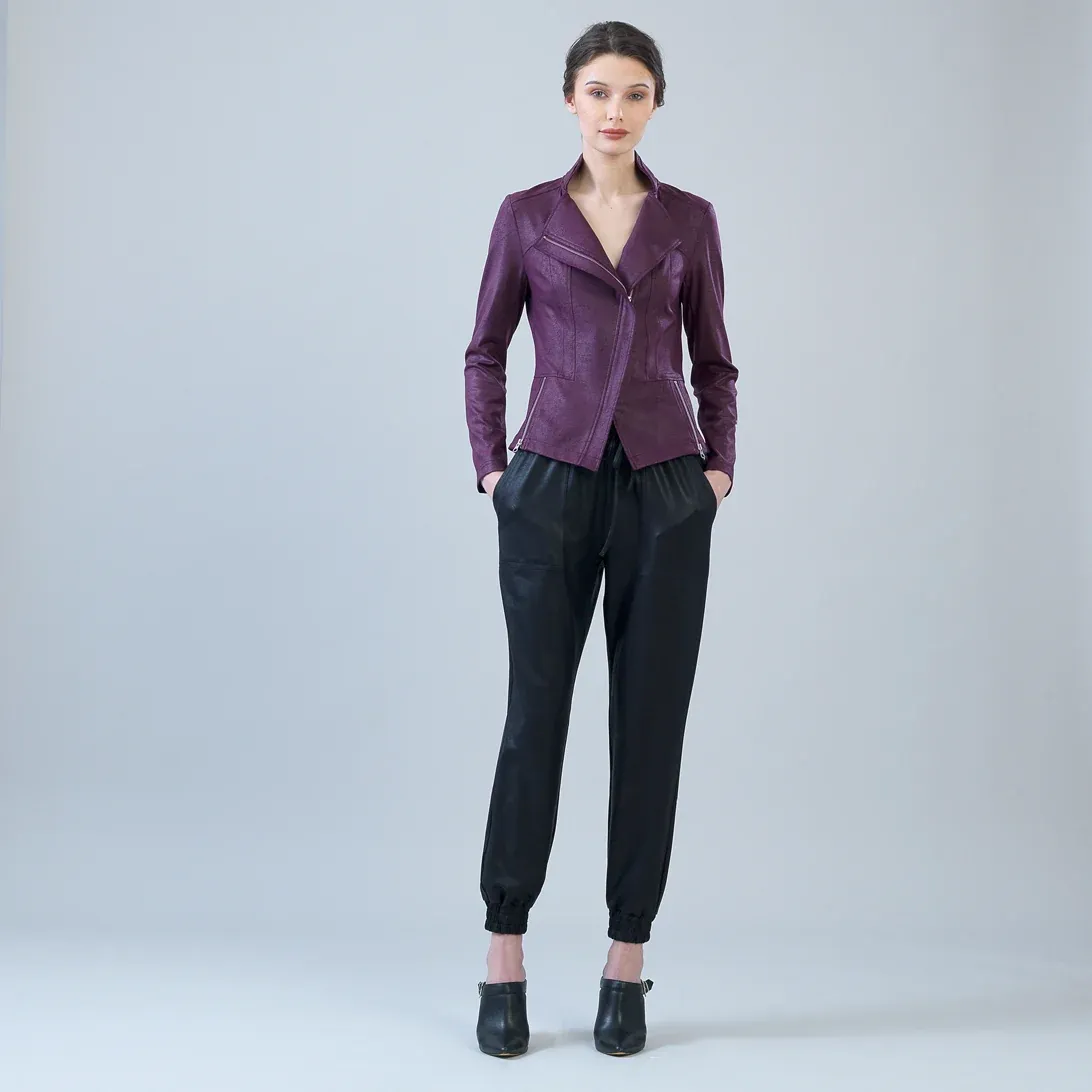 Clara SunWoo Liquid Leather Moto Jacket