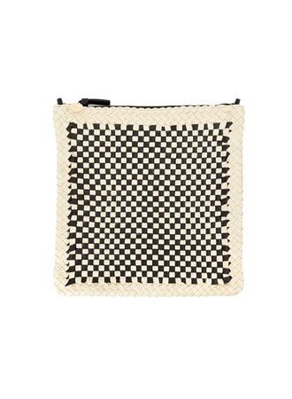 Clare V Checked Foldover Clutch