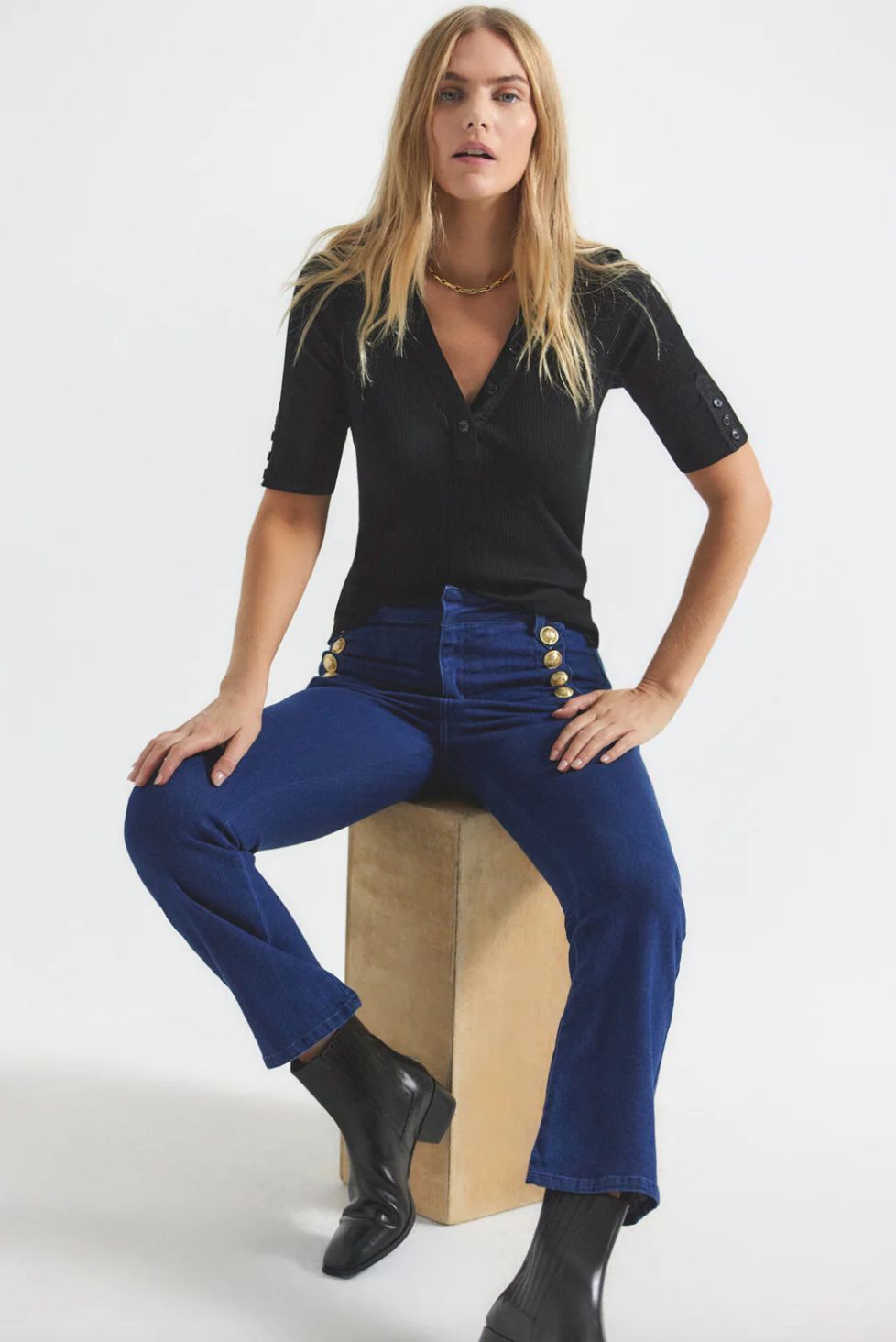 Derek Lam Robertson Crop Flare Jean