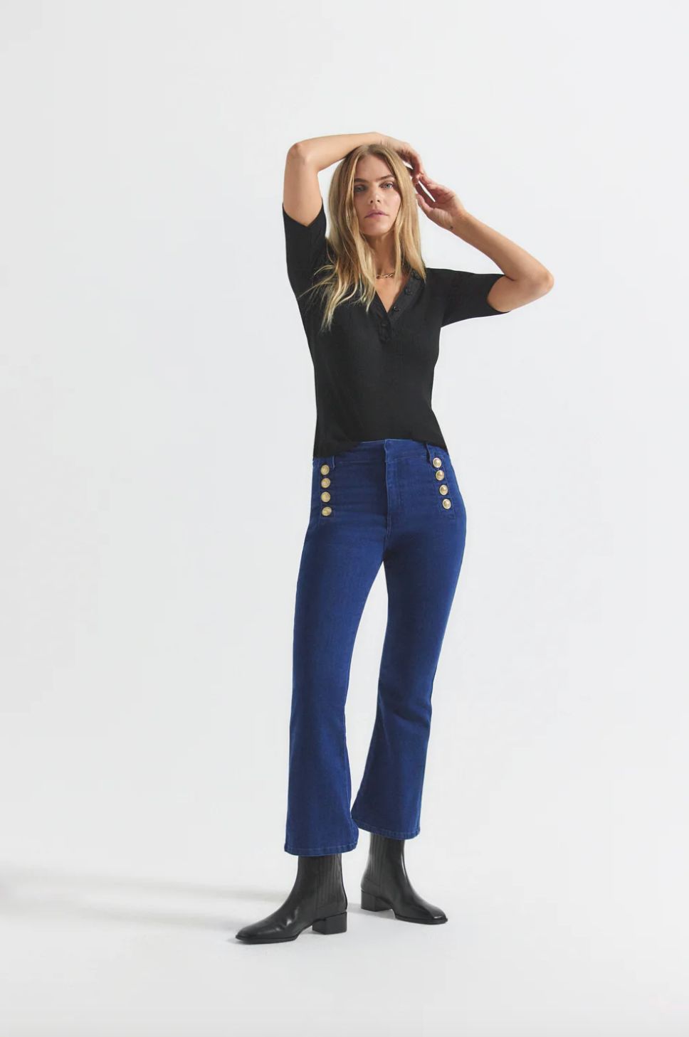 Derek Lam Robertson Crop Flare Jean