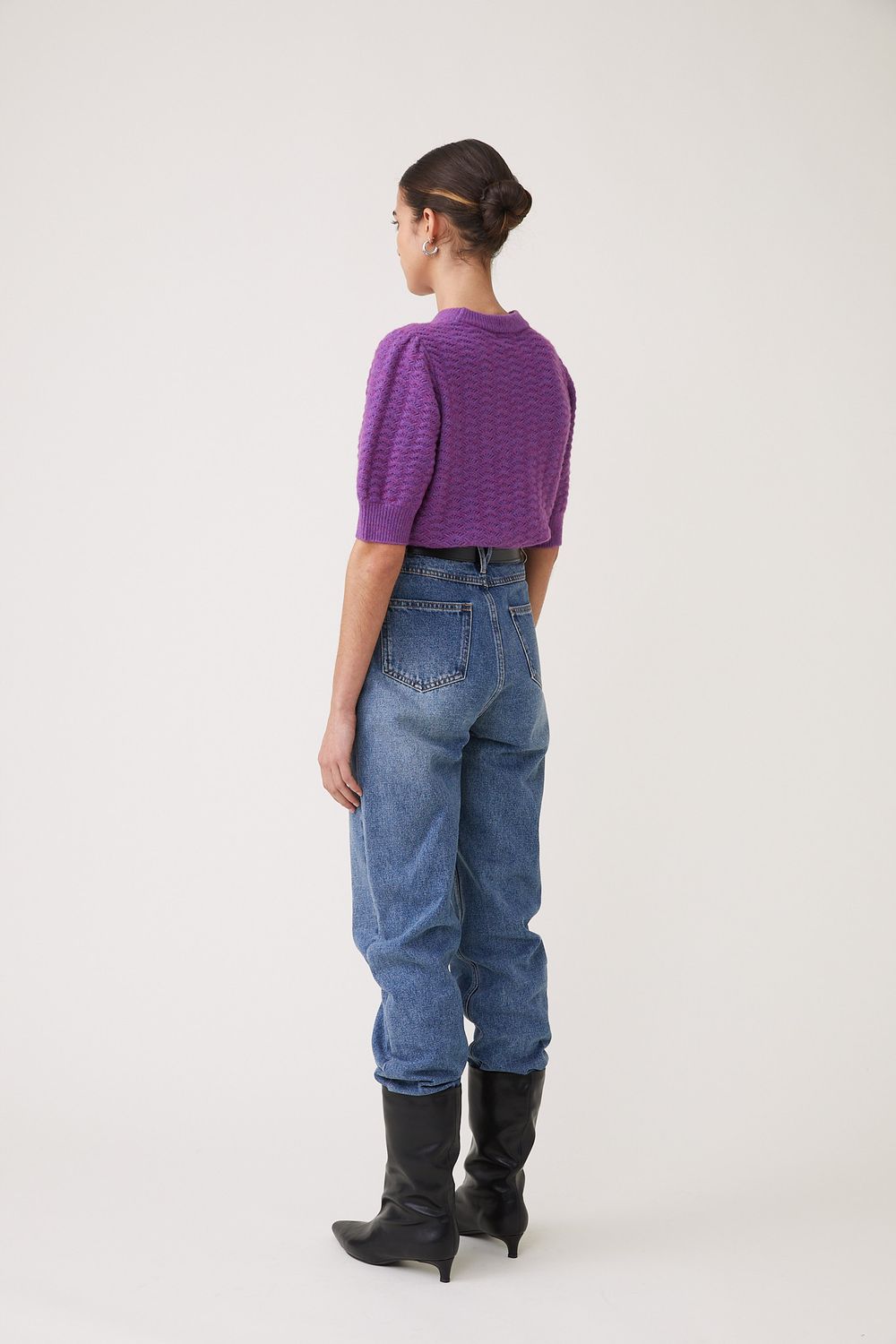 Suncoo Pensee Pullover Sweater in Violet, Color: Violet, Size: 0