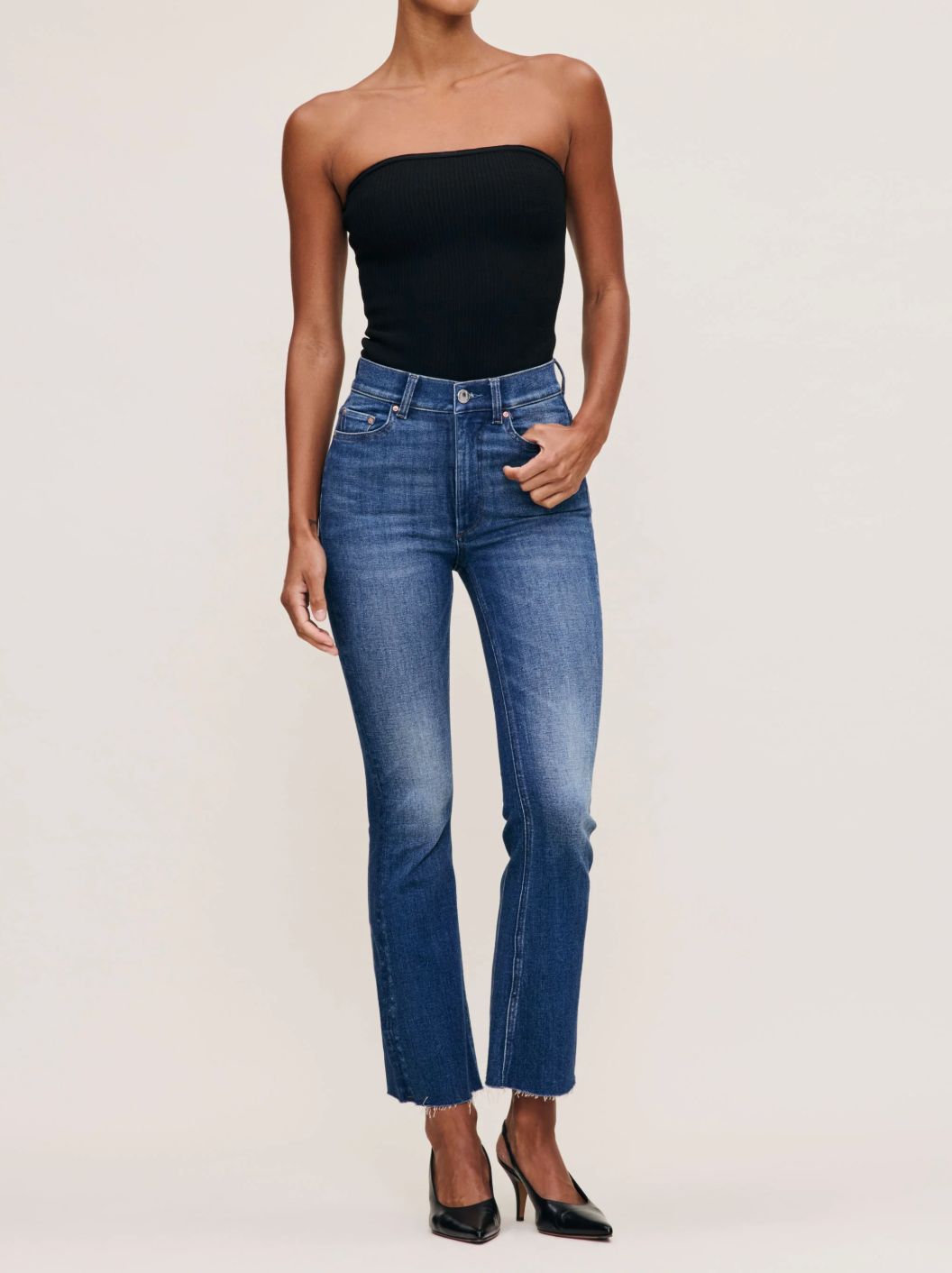 DL1961 Bridget High Rise, Boot Cut, Crop Jean in Hulton
