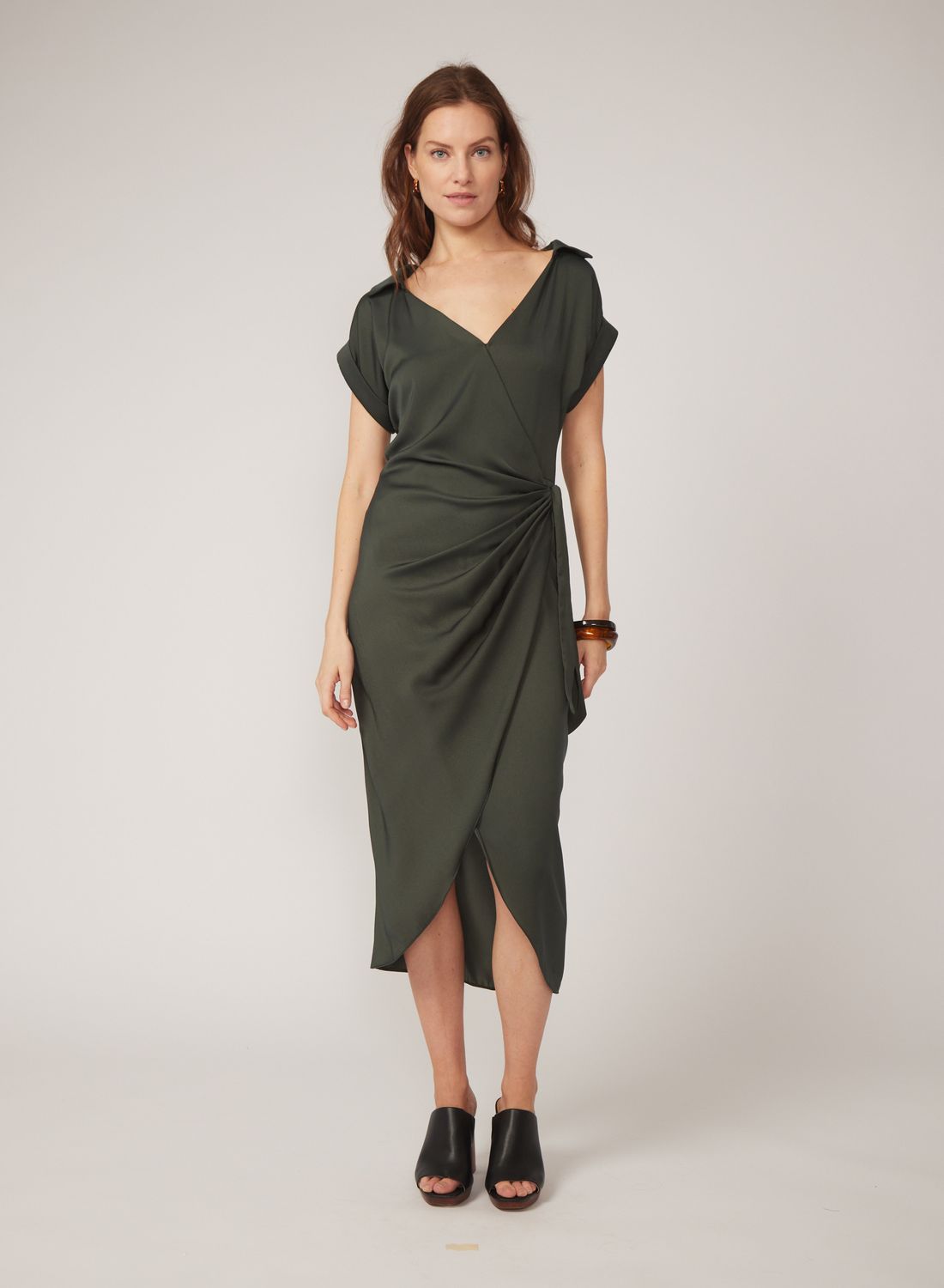 Gilner Farrar Kali Dress in Hunter Green, Color: Hunter Green, Size: XS
