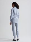 Varley Freya Long Sweat in Mid Blue Marl, Color: Mid Blue Marl, Size: XXS