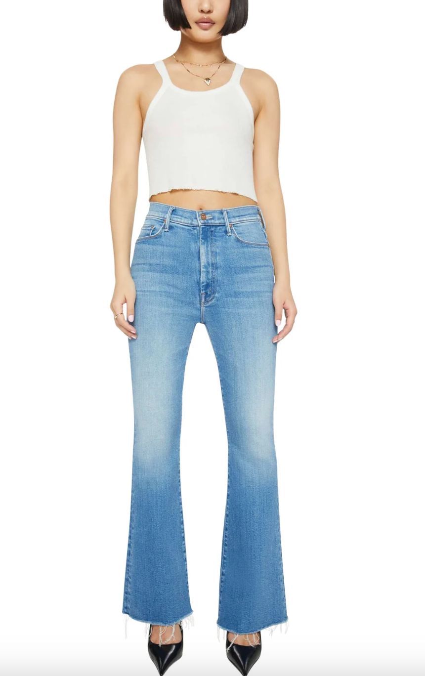 Mother Lil' Weekender Fray Jean in Read Between the Lines