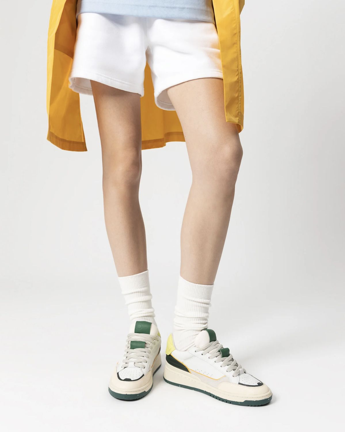 Oncept Paris Sneaker in Ivory/Green