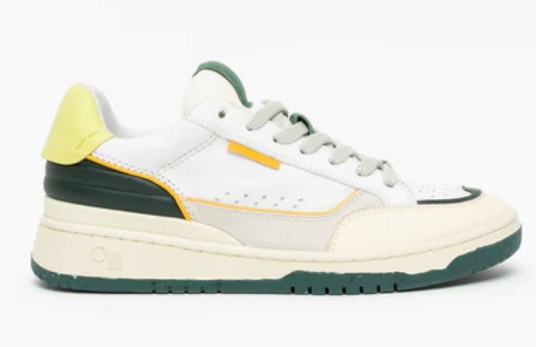 Oncept Paris Sneaker in Ivory/Green, Color: Green, Size: 6