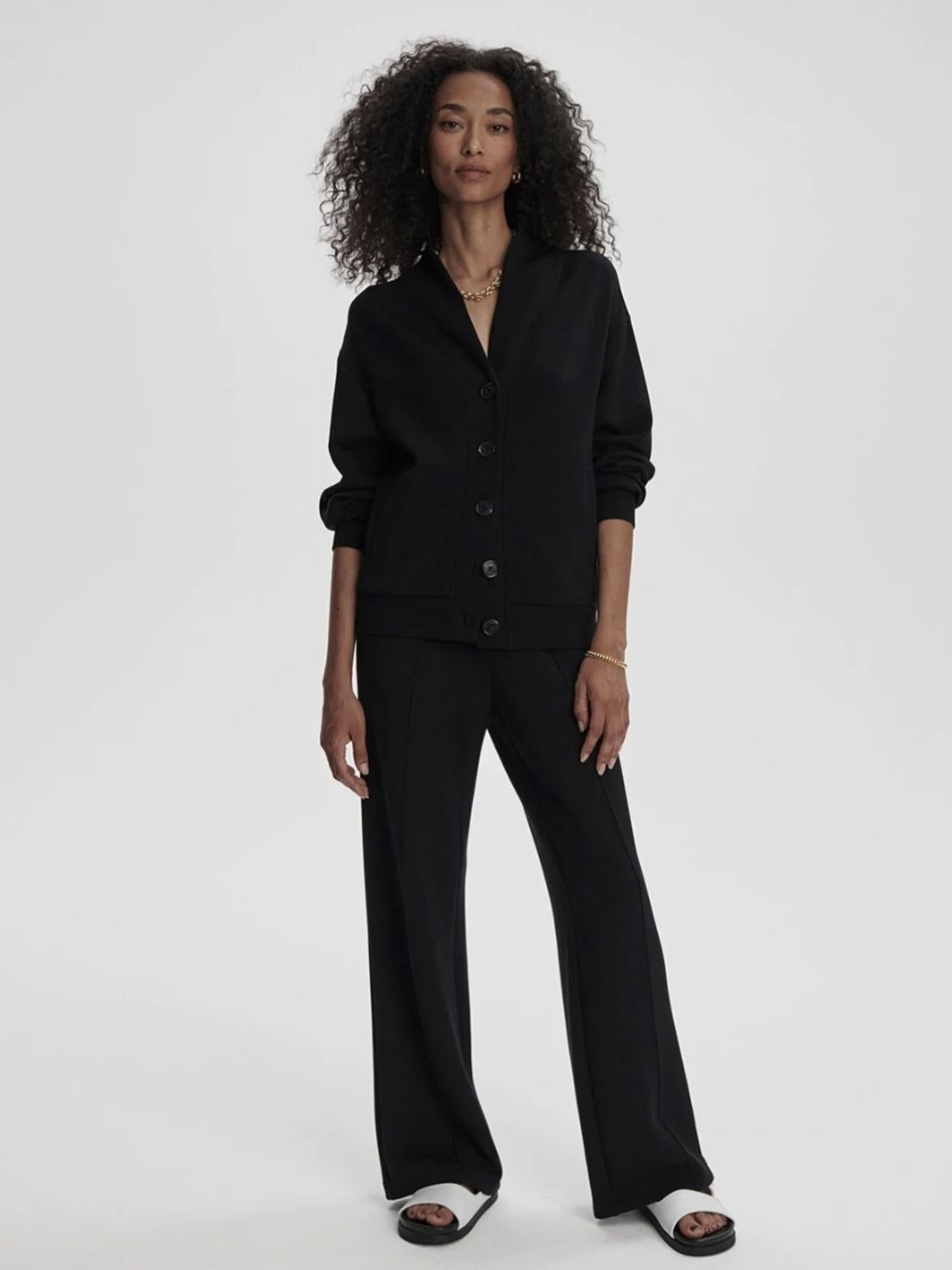 Varley Celeste Button Through Sweatshirt