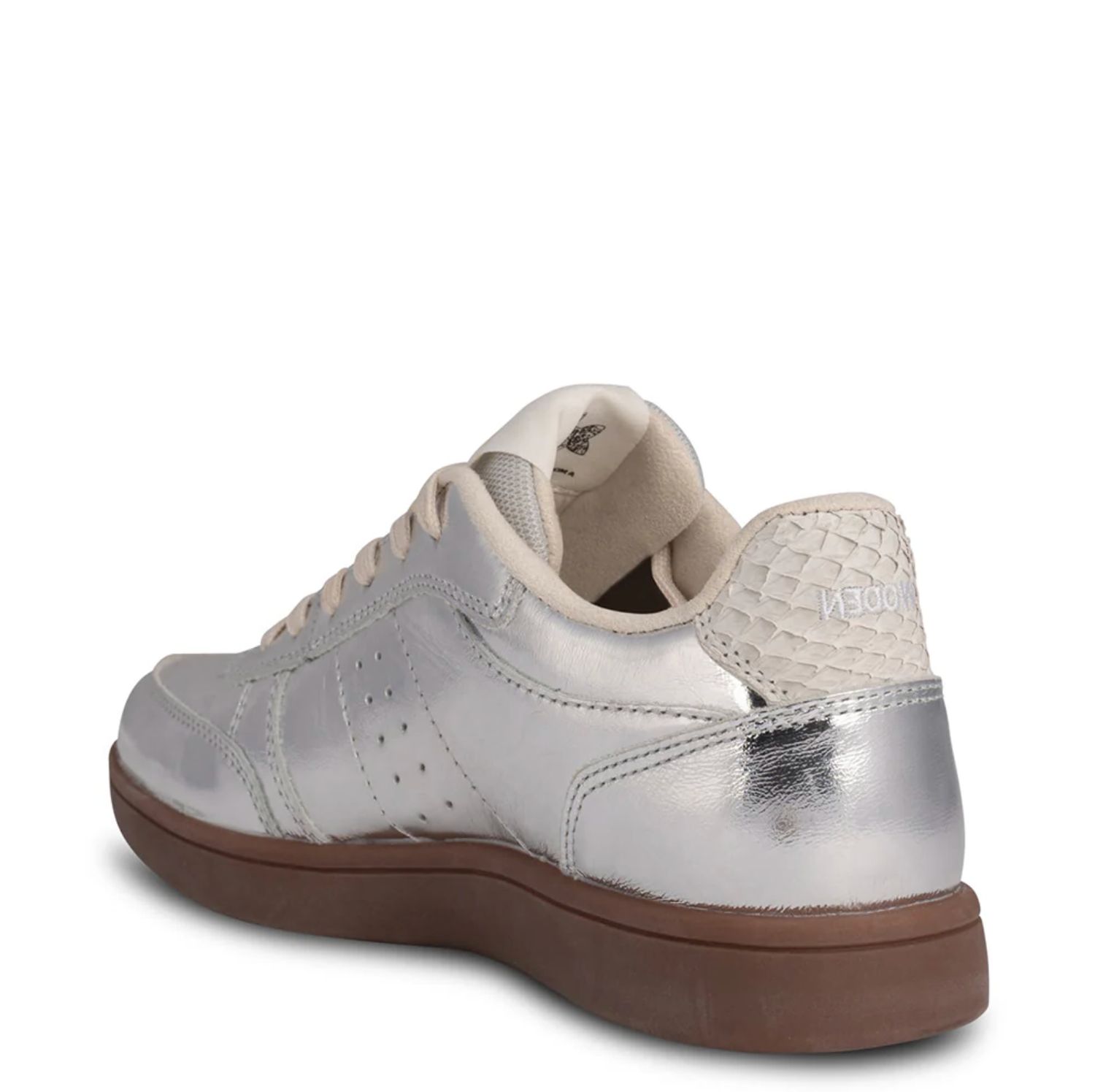 Woden Bjork Sneaker in Silver