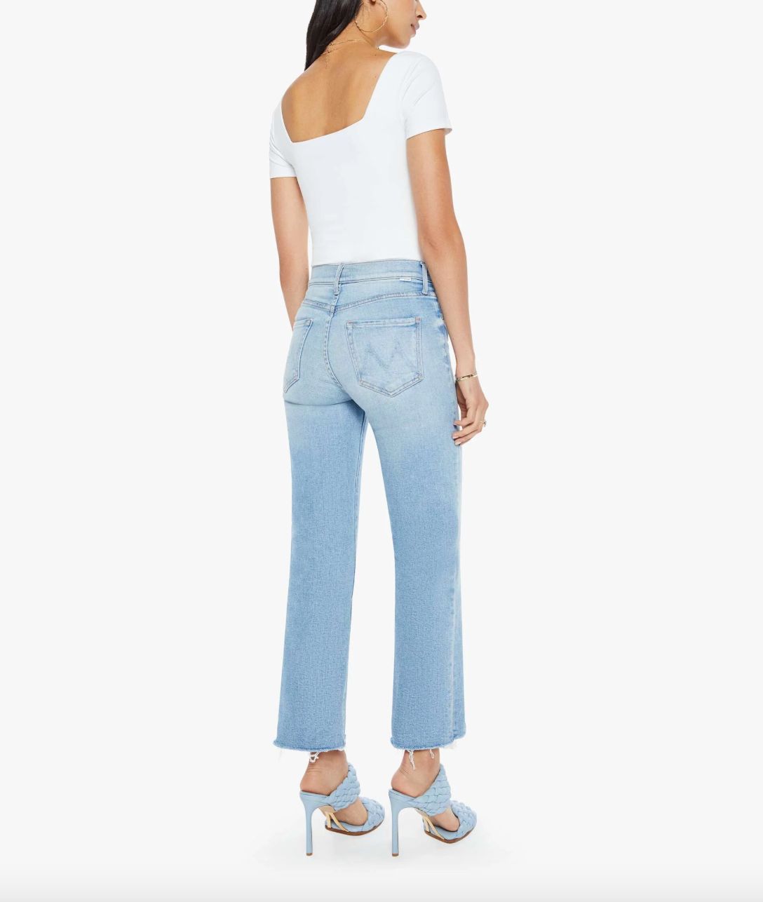 Mother Kick It Ankle Fray Jean in Can You Dig It