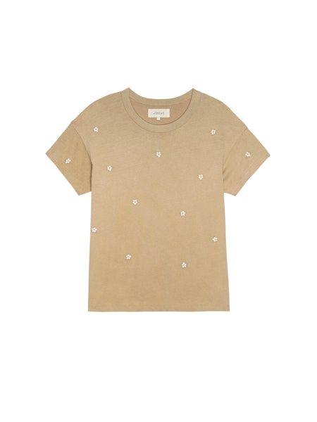 The Great Boxy Daisy Crew, Color: KHAKI, Size: 0