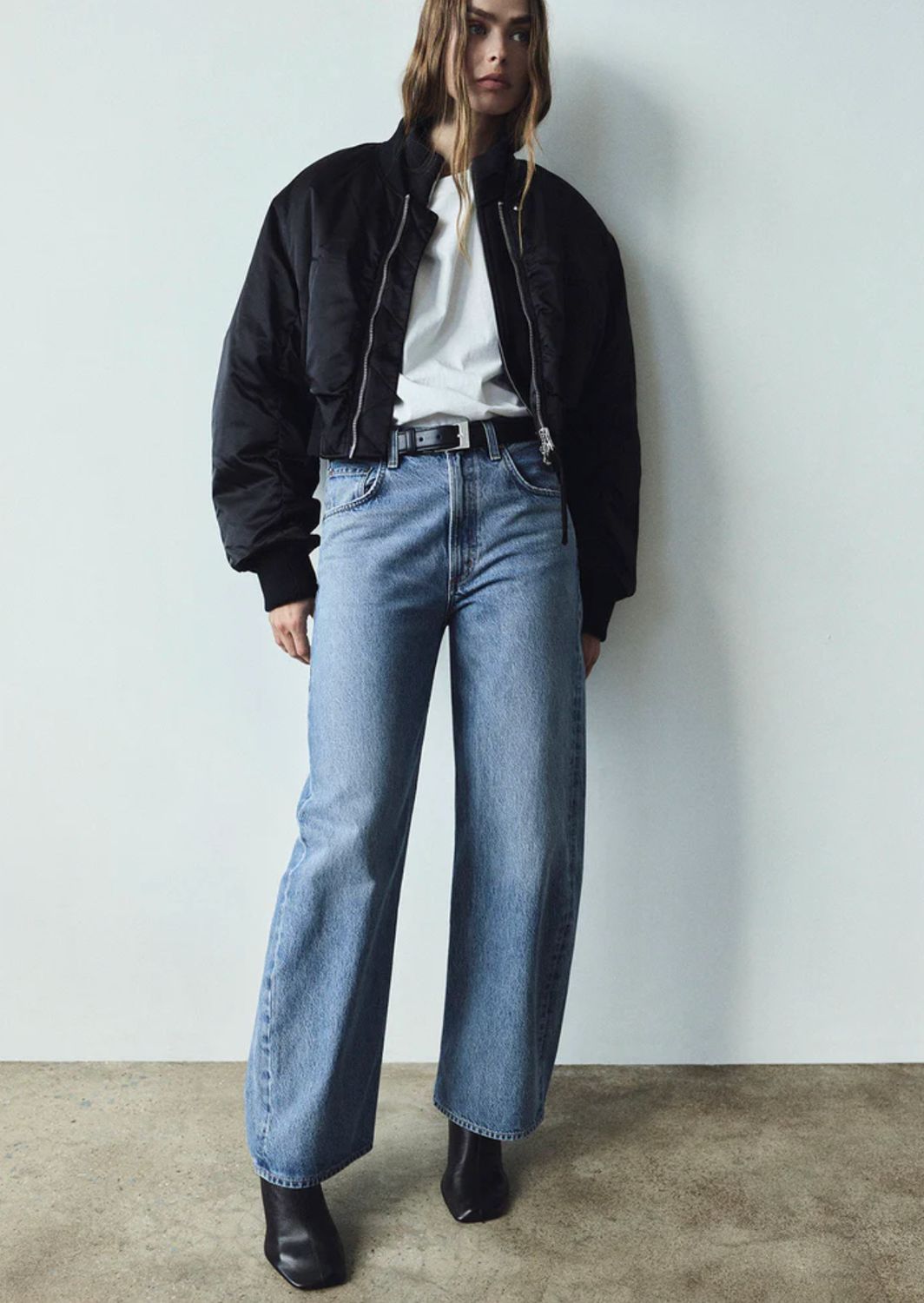 AGolde Low Curve Jean in Fairway