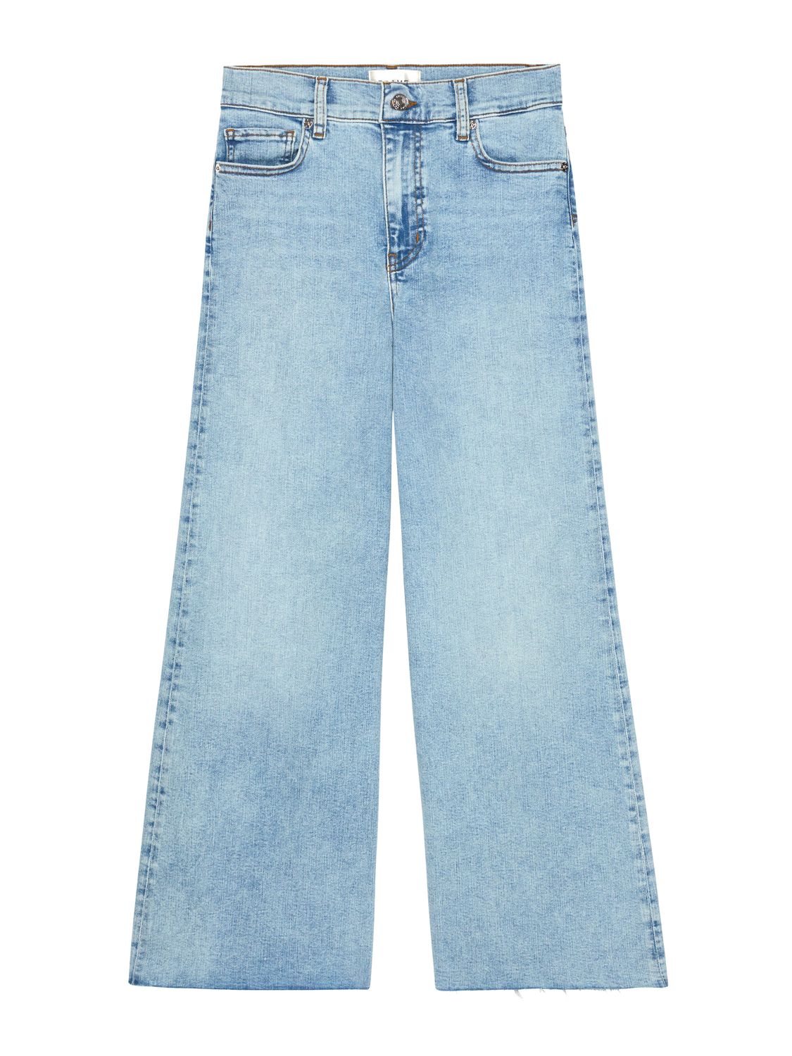 Frame Le Palazzo Crop Jean in Tribute Raw After, Color: TRIBUTE RAW, Size: 25