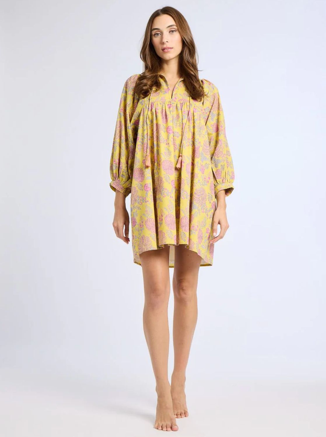 Mille Daisy Dress in Citron Floral