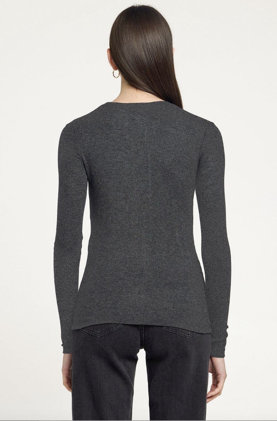 Goldie Long Sleeve Cotton Rib Tee