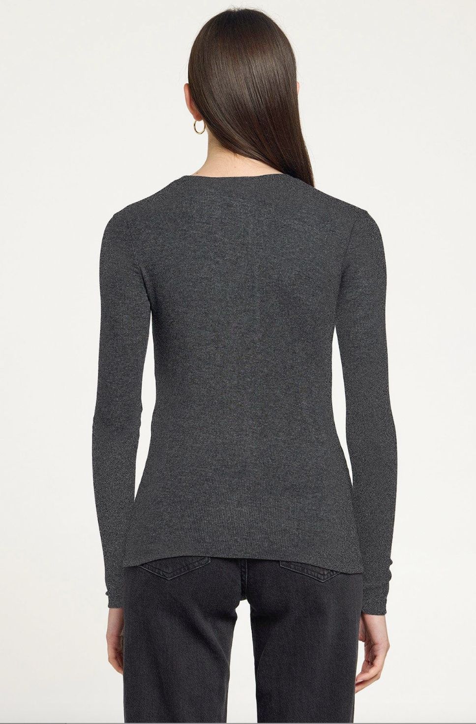 Goldie Long Sleeve Cotton Rib Tee