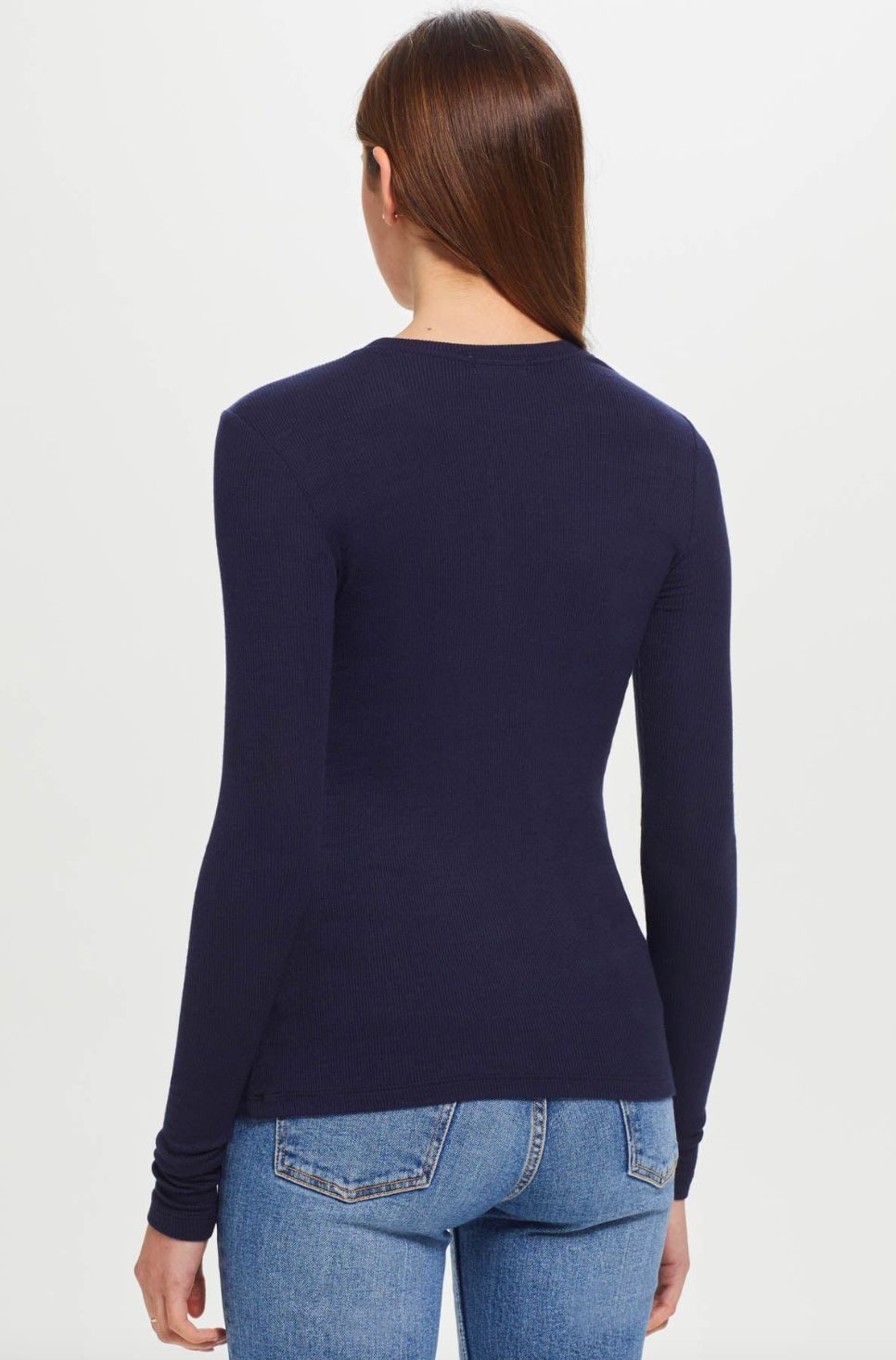 Goldie Long Sleeve Cotton Rib Tee