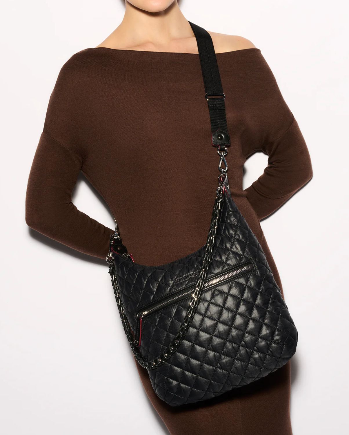 MZ Wallace Crosby Sienna Bag in Black