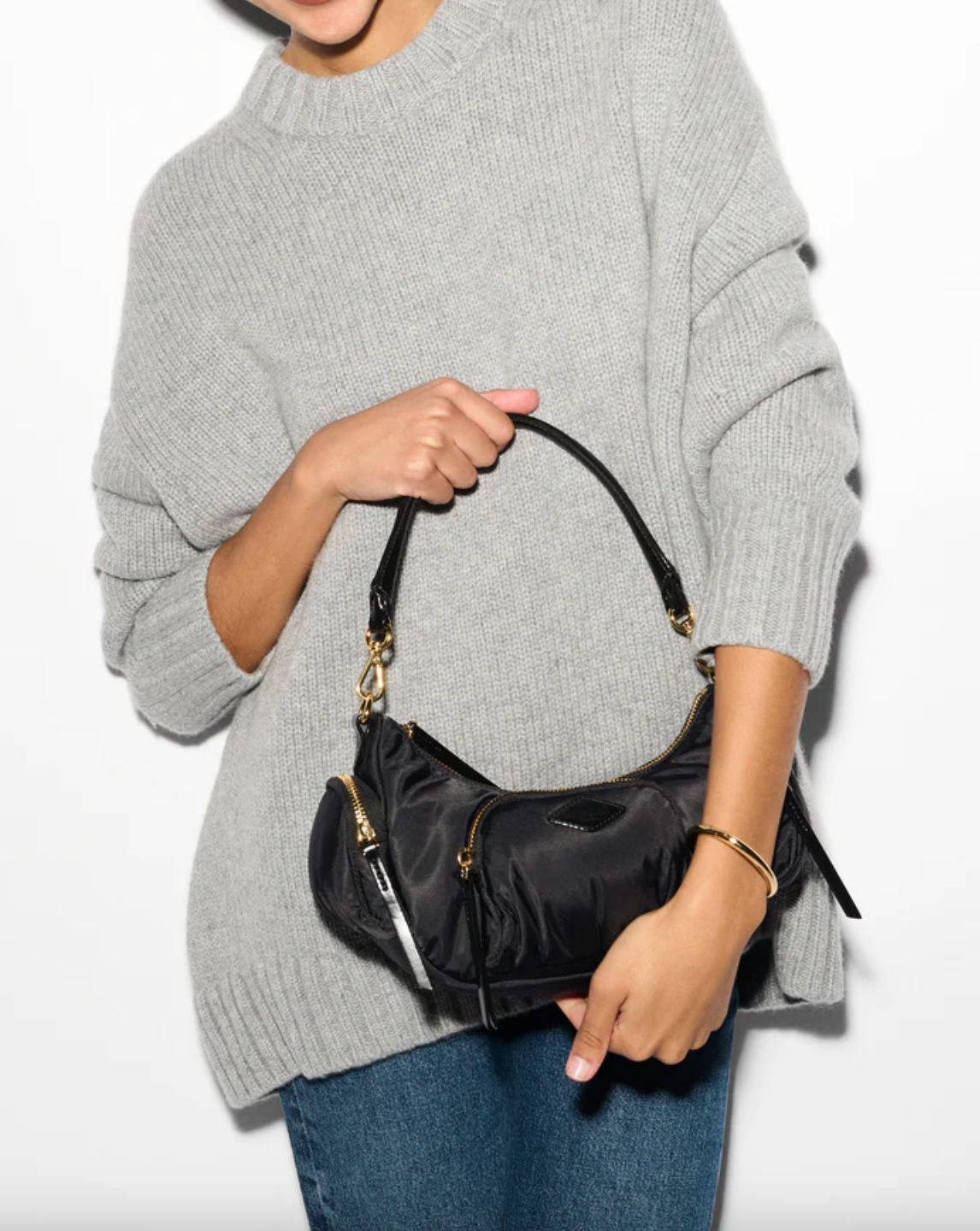 MZ Wallace Small Chelsea Shoulder Bag in Black