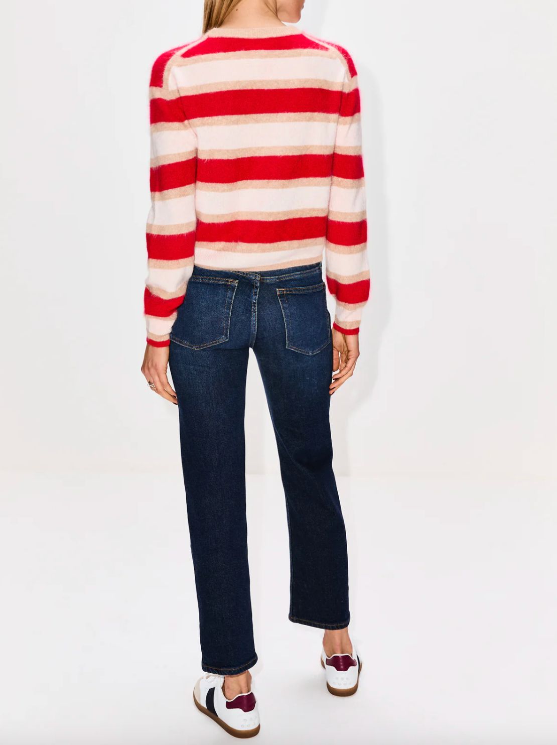 Re/Done Crop Slim Straight Jean in Barely Worn
