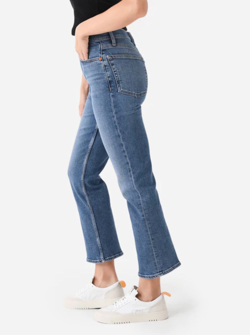 Re/Done 70's Crop Boot Jean in Mid 70's