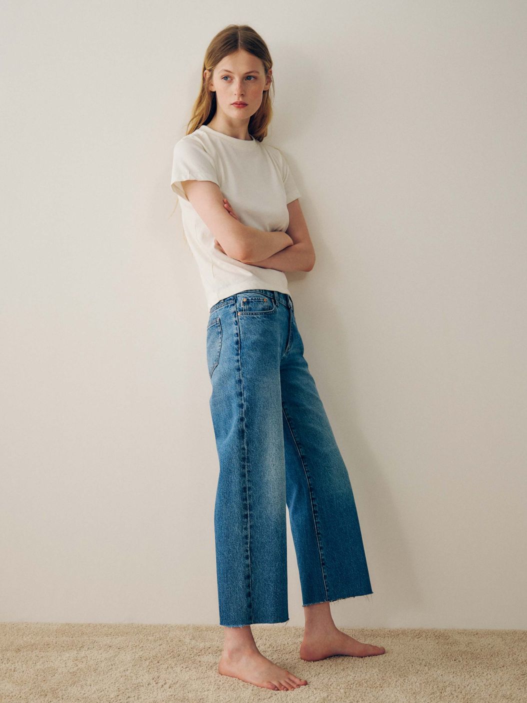 DL1961 Drue 27" Low Rise Crop Jean in South Lake